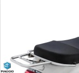 Portbagaj cromat spate (pentru cutie bagaj) original Vespa LX - Vespa LXV - Vespa S 2T - 4T 50-125-150cc