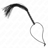 KINK - MINI SILICONE WHIP WITH 6 BLACK BEADS 26 CM, KINK IMPACT &amp; TOUCH