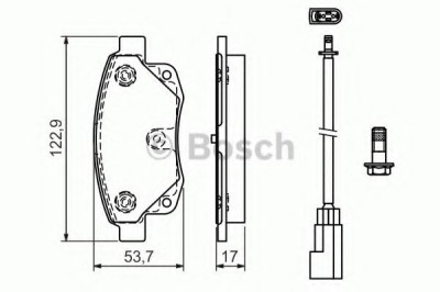 Set placute frana,frana disc FORD TRANSIT platou / sasiu (2006 - 2014) BOSCH 0 986 494 171 foto