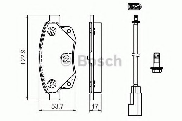 Set placute frana,frana disc FORD TRANSIT platou / sasiu (2006 - 2014) BOSCH 0 986 494 171