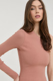 Cumpara ieftin Victoria Beckham bluza femei, culoarea roz, neted