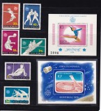 ROMANIA 1976 LP 913 LP 914 LP 915 J. O. DE LA MONTREAL SERIE + COLITE MNH, Nestampilat