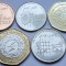 Set 5 monede 1, 5, 10 Qirsh, 1/4, 1/2 Dinar 2000-2004 Iordania, unc