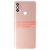 Capac Baterie Motorola Moto E40 Roz (Pink) + Geam Camera, Bulk