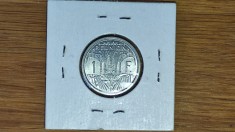Reunion - moneda coloniala rara - 1 franc 1948 UNC aripa - foarte greu de gasit!