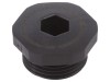 Capac de protecție negru IP68 M20 1,5 poliamidă