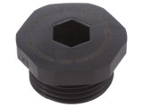 Capac de protecție negru IP68 M20 1,5 poliamidă