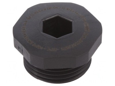 Capac de protecție negru IP68 M20 1,5 poliamidă foto