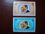 DOMINICA 1973 NUNTA PR. ANNE SERIE MH, Nestampilat