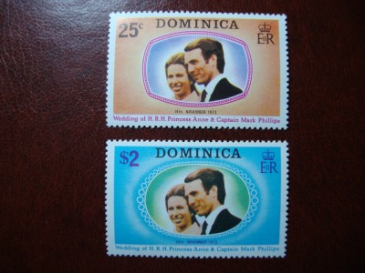 DOMINICA 1973 NUNTA PR. ANNE SERIE MH foto