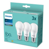 BEL LED bulb A67 FR Set 3x13 100W 6500K 1521lm E27 15.000h, Philips