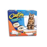 Kit Educare Pisici la Toaleta CityKitty - Plastic Alb, Curatare Usoara, Junior, Interior, 500g