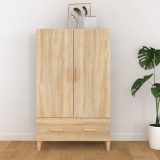 VidaXL Dulap &icirc;nalt, stejar sonoma, 70x31x115 cm, lemn prelucrat