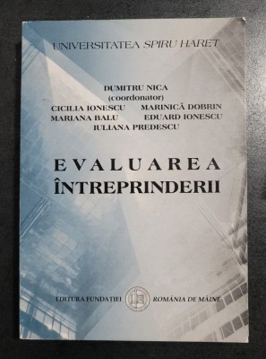 Dumitru Nica - Evaluarea intreprinderii foto