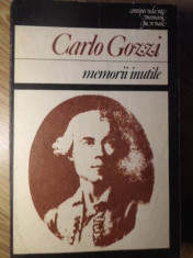 MEMORII INUTILE - CARLO GOZZI foto