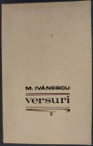 (MIRCEA) M. IVANESCU - VERSURI (VOLUM DE DEBUT, EPL - 1968)