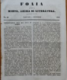 Cumpara ieftin Ziarul Foaia pentru minte , inima si literatura , nr. 49 , 1853