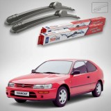 Cumpara ieftin Ștergătoare Toyota Corolla E10 Hatchback 1992-1997 | Set Față Flat &ndash; TeamCar&reg;