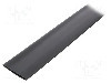 Tub termocontractant, 38.1mm, 1m, neagra, TASKER - GTM 3819 BK foto