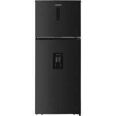 Frigider cu doua usi Heinner HF-HM413NFDXWDE++, 413 l, Full No Frost, Clasa E, Compresor Dual Inverter, Dozator de apa, Display, Blocare acces copii,
