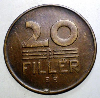 C.016 UNGARIA 20 FILLER 1947 foto