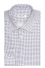 Camasa Barbati Alba Carouri Bumbac Slim Fit Eleganta Fabricata in Romania