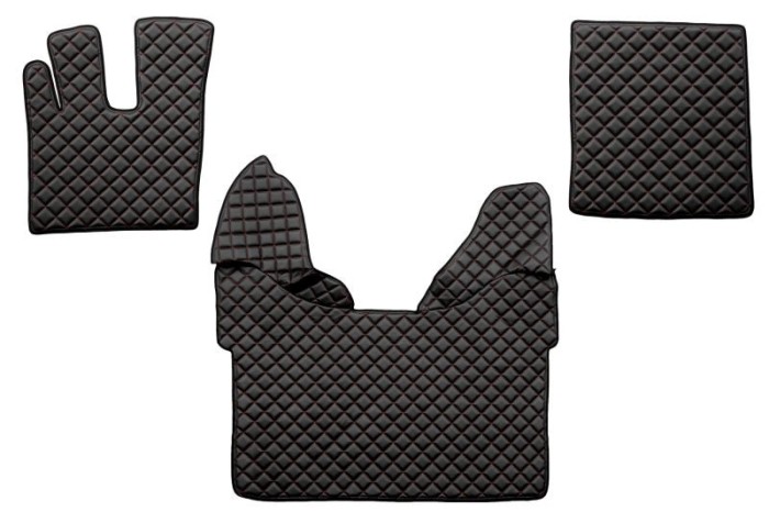 Set covorase piele ecologica dedicate DAF XF 105 106 (2012-2024) cutie automata far webasto