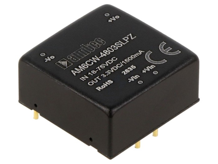 Convertor DC/DC 6W, 18&divide;75VDC