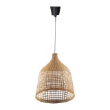 Cumpara ieftin Lustra Axien E27 bambus culoare naturala 42x42x48+ cm