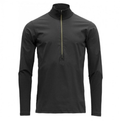 DEVOLD Running Merino Cover Zip neck man caviar foto