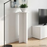 vidaXL Suport pentru plante 2 pcs Alb &Oslash;40 x 100 cm Lemn prelucrat 899690