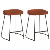 VidaXL Scaune de bar Gavin 2 buc. 45,5x38x53 cm lemn masiv de mango