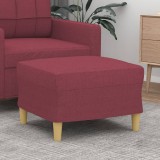 VidaXL Taburet, roșu vin, 60x50x41 cm, material textil