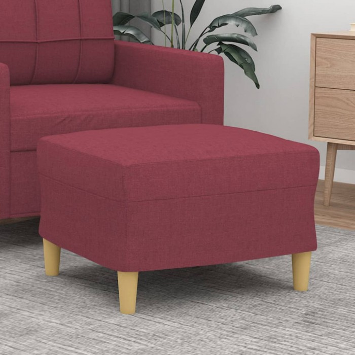 vidaXL Taburet, roșu vin, 60x50x41 cm, material textil