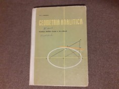 GEOMETRIA ANALITICA MANUAL PENTRU CLASA A XI A GH D SIMIONESCU
