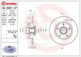 BREMBO 08.B391.37 PRIME LINE - With Bearing Kit Disc frana