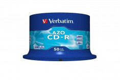 Mediu optic Verbatim BLANK CD-R Verbatim CRYSTAL AZO 52X 700MB 50PK SPINDLE DATALIFEPLUS foto