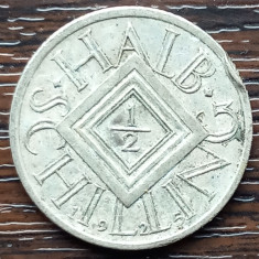 (A986) MONEDA DIN ARGINT AUSTRIA - 1/2 SCHILLING 1925, LOVITA