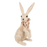 Cumpara ieftin Figurina Iepuras Paste textil bej 25x19x54 cm