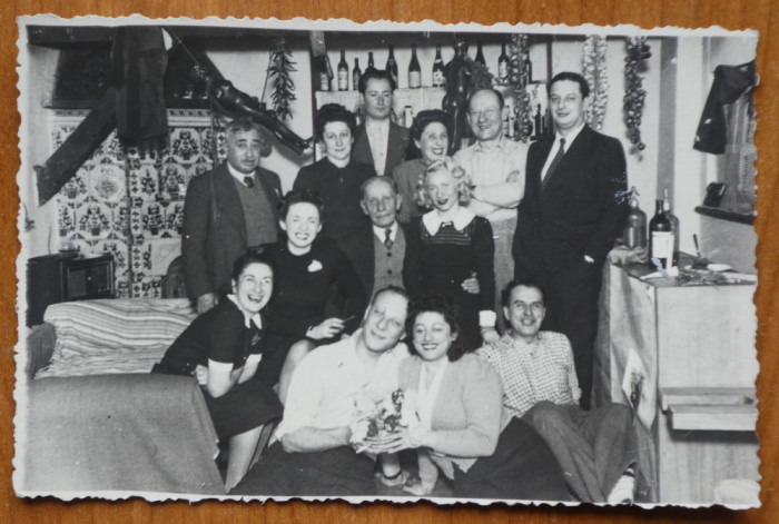 Fotografie originala, Chef la Marcuta, Gheorghe Dinu ( Stephan Roll ) si prietenii, avangarda