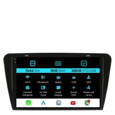 Navigatie Dedicata Skoda Octavia 3 (2013-2018), 10Inch, 8Gb Ram, 256Gb Stocare, Carplay