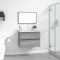 vidaXL Set mobilier de baie, 2 piese, gri sonoma, lemn prelucrat 815736