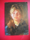 HOPCT 14900 PORTRET DE FATA --NICOLAE GRIGORESCU 1838-1907 -- CP PICTURA - -NECIRCULATA
