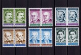 ✅ RO 1992 LP 1299 &quot; Aniversari-Comemorari-Personalitati&quot;, serie pereche ( V sau H !!! ) ,MNH, Nestampilat