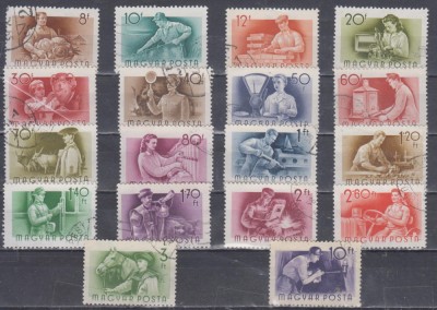 A12 S3 1 - Timbre foarte vechi - Ungaria - meserii foto
