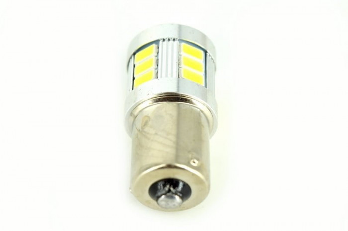 Bec o faza T.N BAU15S 5630 18SMD Canbus 9V-30V nonpolar. Lumina Alba JSUN11 Automotive TrustedCars