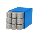 Poanson pentru marcare, Unior 10008000, set 9 bucati