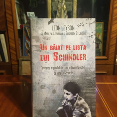Leon Leyson - Un băiat pe LISTA lui SCHINDLER (Ca nouă!)