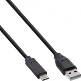 Cablu USB-A 2.0 la USB type C T-T 5m Negru, InLine IL35735