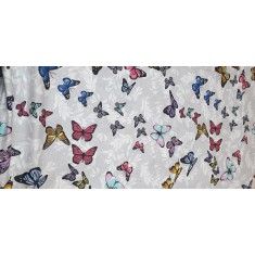 Lenjerie de pat pentru o persoana cu husa de perna dreptunghiulara, Punta Cana, bumbac ranforce, gramaj tesatura 120 g/mp, multicolor